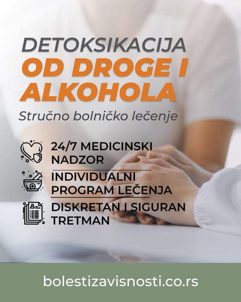 LEČENJE ZAVISNOSTI od droge i alkohola detoksikacija Bolnica Sunce